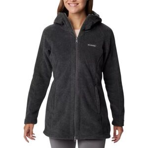 New Columbia Women's Benton Springs II Long Hoodie Fleece Jacket L Regular Fit